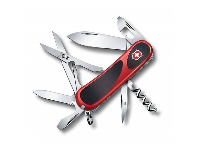 Швейцарский нож Victorinox EvoGrip 14 Красный с черным (2.3903.C)