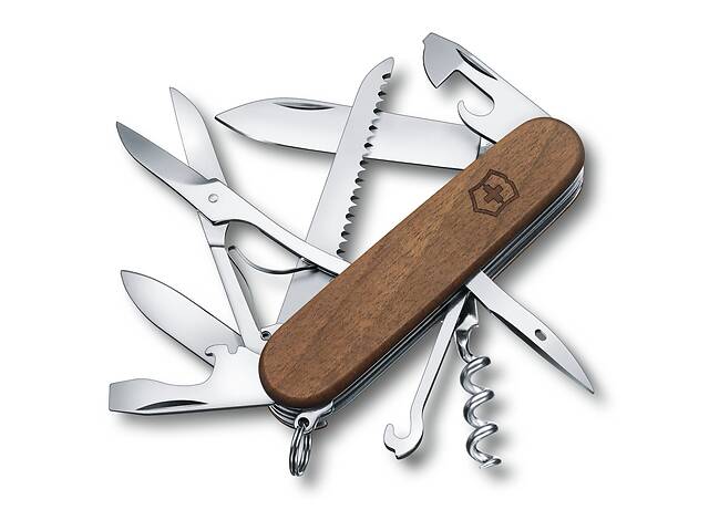 Швейцарский нож Victorinox Huntsman Wood 91 мм 13 функций Орех (1.3711.63B1)