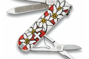 Швейцарский нож Victorinox Сlassic Edelweiss 58 мм Разноцветный (0.6203.840)