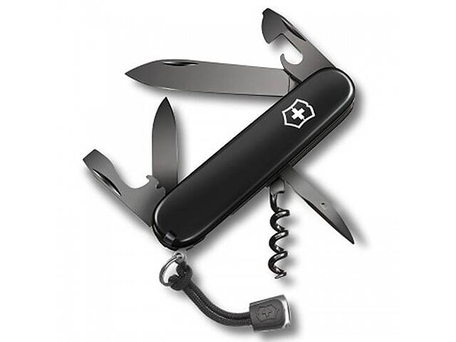 Швейцарський ніж Victorinox Spartan Onyx Black 91 мм, 12 функцій, чорний (1.3603.31P)