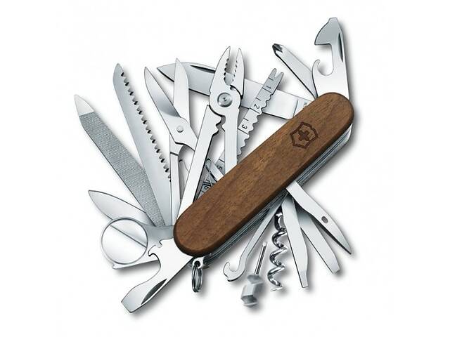 Швейцарский нож Victorinox Swisschamp Wood 91 мм 29 функций Орех (1.6791.63)