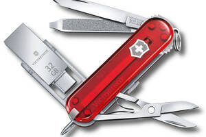 Швейцарский нож Victorinox Work 58 мм 8 функций USB флешка 32 Гб Красный (4.6235.TG32B1)