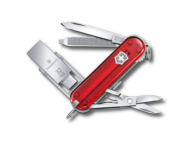 Швейцарский нож Victorinox Work 58 мм 8 функций USB флешка 32 Гб Красный (4.6235.TG32B1)