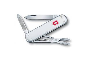 Швейцарский складной нож Victorinox MONEY CLIP 74 мм 5 функций Серебристый с зажимом для денег (0.6540.16)