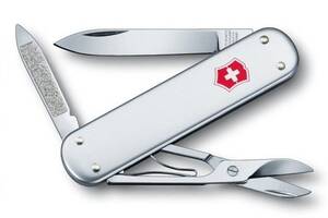 Швейцарский складной нож Victorinox MONEY CLIP 74 мм 5 функций Серебристый с зажимом для денег (0.6540.16)