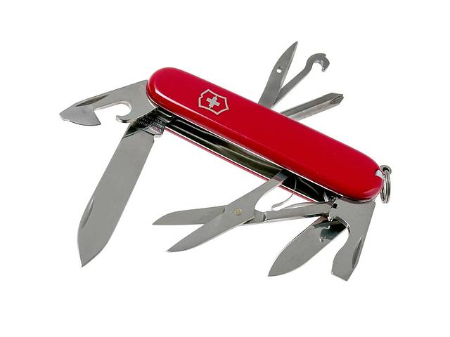 Швейцарский складной нож Victorinox Super Tinker 91 мм 14 функций Красный в блистере (1.4703.B1)