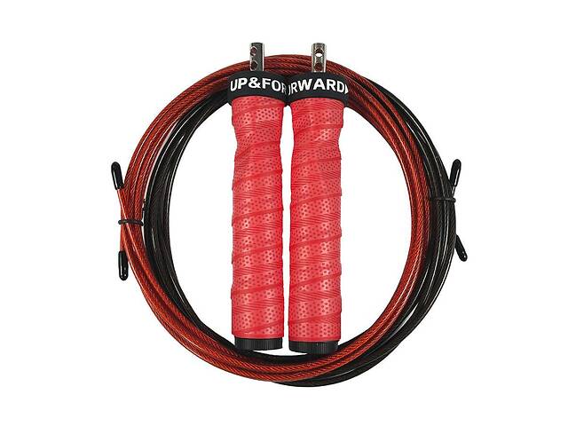 Скакалка скоростная для кроссфита UP & FORWARD Speed Rope PRO+ Красный