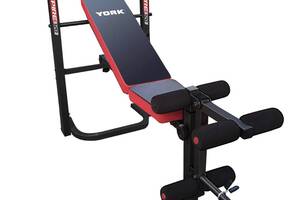 Скамья тренировочная York Fitness ASPIRE 120 складная со стойкой под штангу