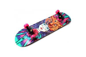 СкейтБорд деревянный от Fish Skateboard Girl and Tiger оптом