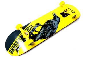 СкейтБорд деревянный от Fish Skateboard raven оптом