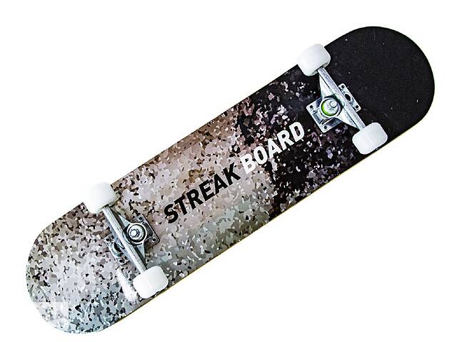 Скейтборд деревянный Sport Series StreakBoard 78 х 20 см Black and white (129436502)