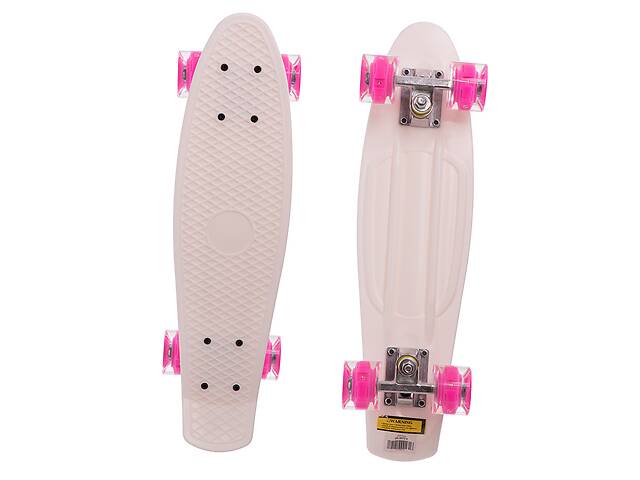 Скейтборд Пенни Penny Led Wheeld SK-5672 FDSO Бело-розовый (60508261)