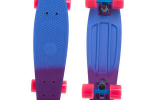 Скейтборд Пенни Penny SK-412-4 FDSO Голубо-фиолетово-розовый (60508266)