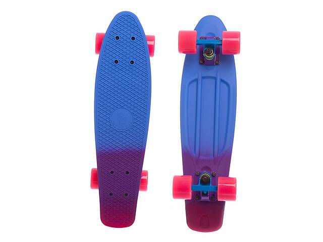 Скейтборд Пенни Penny SK-412-4 FDSO Голубо-фиолетово-розовый (60508266)