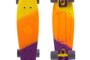 Скейтборд SP-Sport SK-412-9 22 Жёлтый-Оранжевый-фиолетовый
