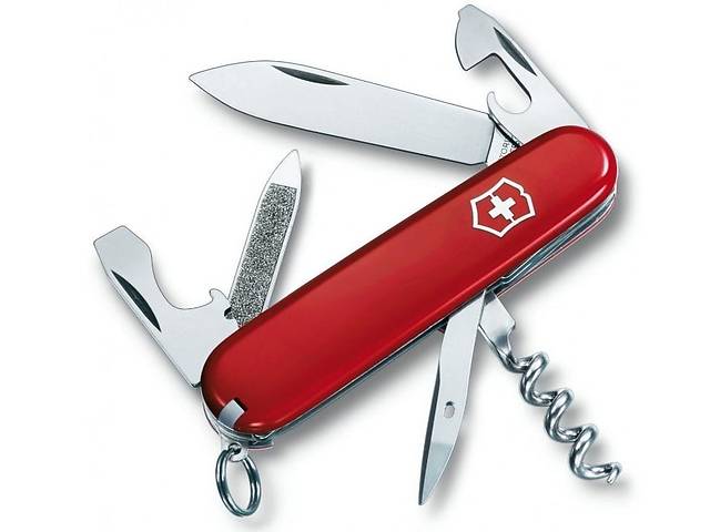 Складной армейский нож Victorinox Sportsman красный