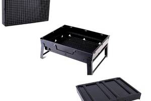 Складной барбекю гриль портативный гриль с ручкой для переноски XPRO BBQ Grill Portable XL