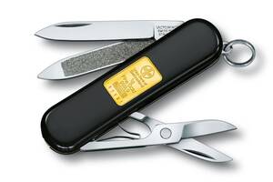 Складной нож Victorinox Classic Gold с золотым слитком весом 1 грамм (0.6203.87)