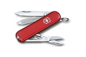 Складной нож Victorinox Classic SD 58 мм 7 функций Красный в блистере (0.6223.B1)