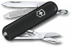 Складной нож Victorinox Classic SD Colors Dark Illusion 58 мм 7 функций Черный (0.6223.3G)