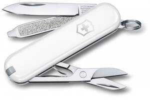 Складной нож Victorinox Classic SD Colors Falling Snow 58 мм 7 функций Белый (0.6223.7G)