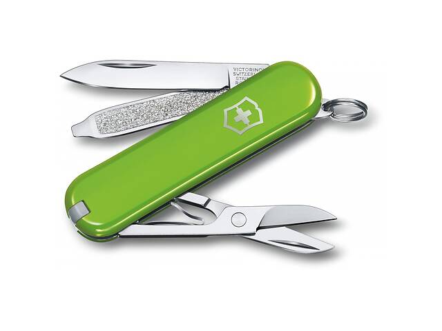 Складной нож Victorinox Classic SD Colors Smashed Avocado 58 мм 7 функций Зеленый (0.6223.43G)