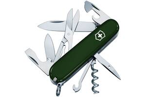 Складной нож Victorinox Climber 91 мм, 14 функций Зеленый (1.3703.4)