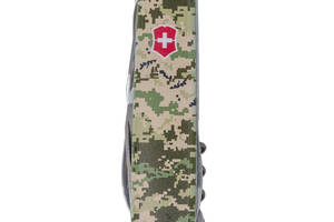 Складной нож Victorinox Climber Army Пиксель с красным лого (1.3703.3.W3941p)