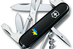 Складной нож Victorinox Climber Ukraine 91 мм 14 функций Карта Украины (1.3703.3_T1166u)