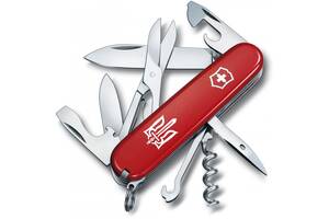 Складной нож Victorinox Climber Ukraine 91 мм 14 функций Трезубец ОУН (1.3703_T0300u)