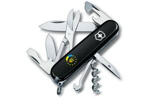 Складной нож Victorinox Climber Ukraine 91 мм 14 функций Украина ЕС (1.3703.3_T1130u)