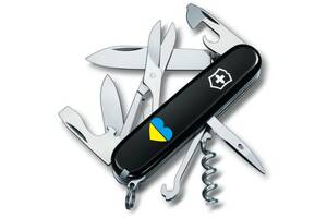 Складной нож Victorinox Climber Ukraine 91 мм Сердце сине-желтое (1.3703.3_T1090u)