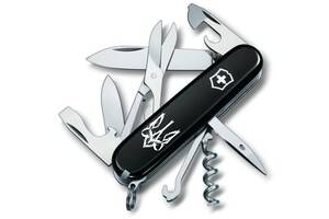 Складной нож Victorinox Climber Ukraine Трезубец готический белый (1.3703.3_T0630u)