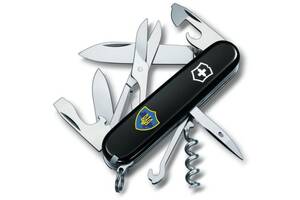 Складной нож Victorinox Climber Ukraine Трезубец на щите (1.3703.3_T1080u)