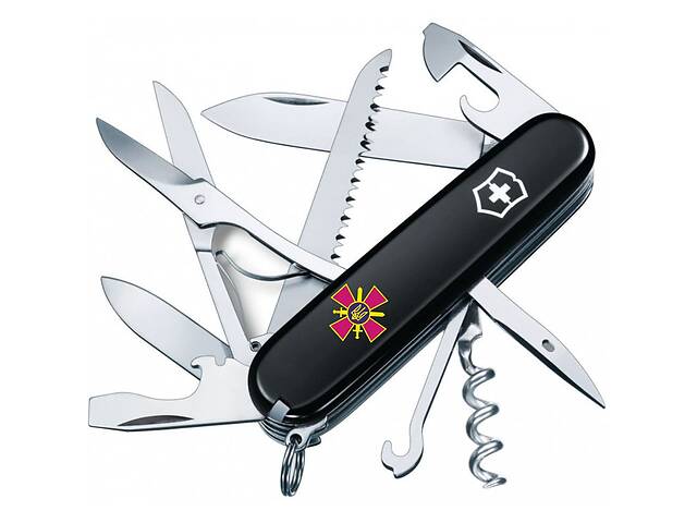 Складной нож Victorinox Huntsman Army 91 мм Эмблема СВ ВСУ (1.3713.3_W0020u)