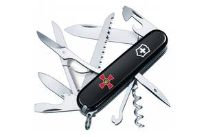 Складной нож Victorinox Huntsman Army 91 мм Эмблема ВСУ (1.3713.3_W0010u)