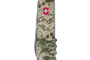 Складной нож Victorinox Huntsman Army Пиксель с красным логотипом (1.3713.3.W3941p)