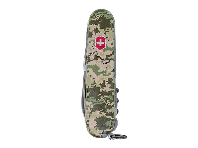 Складной нож Victorinox Huntsman Army Пиксель с красным логотипом (1.3713.3.W3941p)