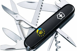 Складной нож Victorinox Huntsman Ukraine 91 мм 15 функций Украина ЕС (1.3713.3_T1130u)