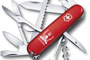 Складной нож Victorinox Huntsman Ukraine Козак с саблями белый (1.3713_T1110u)