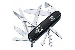 Складной нож Victorinox Huntsman Ukraine Трезубец готический белый (1.3713.3_T0630u)