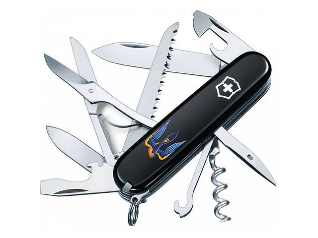 Складной нож Victorinox Huntsman Ukraine Трезубец-Ласточка (1.3713.3_T1230u)