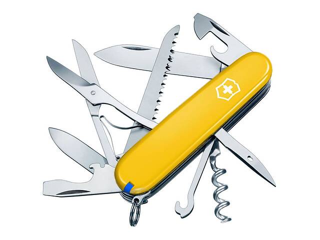 Складной нож Victorinox Huntsman Ukraine Желто-синий (1.3713.8.2)