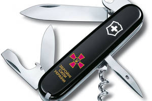 Складной нож Victorinox Spartan Army 91 мм 12 функций Эмблема ВСУ и Надпись ЗСУ (1.3603.3_W1011u)