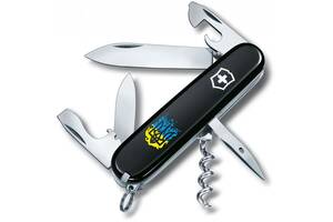 Складной нож Victorinox Spartan Ukraine 91 мм 12 функций огненный Трезубец (1.3603.3_T0316u)