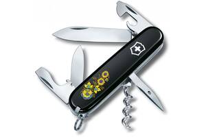 Складной нож Victorinox Spartan Ukraine 91 мм 12 функций Цветы (1.3603.3_T1050u)