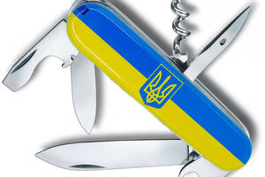 Складной нож Victorinox Spartan Ukraine Герб на флаге (1.3603.3_T3040p)
