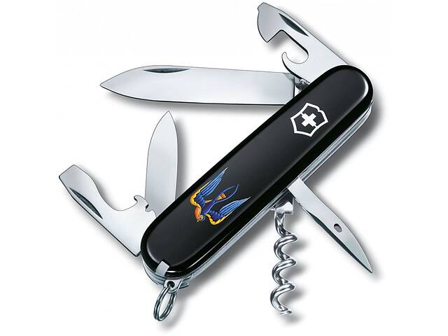 Складной нож Victorinox Spartan Ukraine Трезубец-Ласточка (1.3603.3_T1230u)