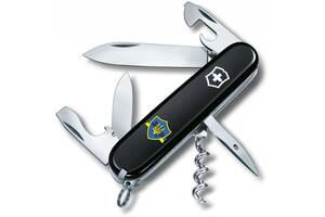 Складной нож Victorinox Spartan Ukraine Трезубец на щите с лентой (1.3603.3_T1070u)