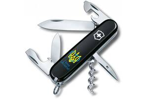 Складной нож Victorinox Spartan Ukraine Трезубец с сердцем и I love Ukraine (1.3603.3_T1310u)